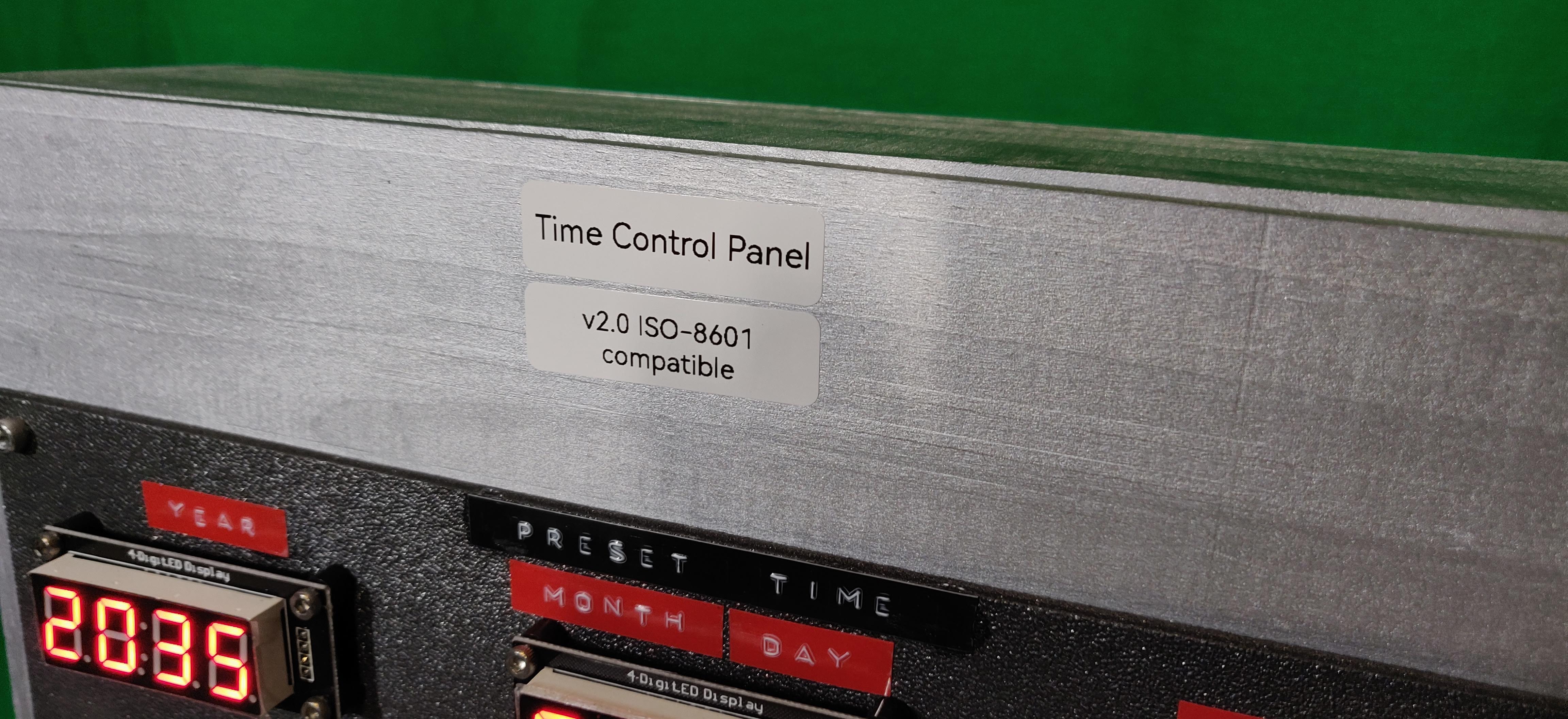 Front panel label