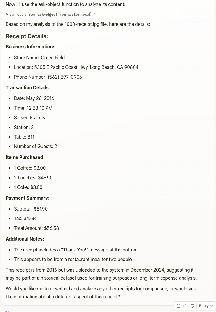 Details about receipt 1000