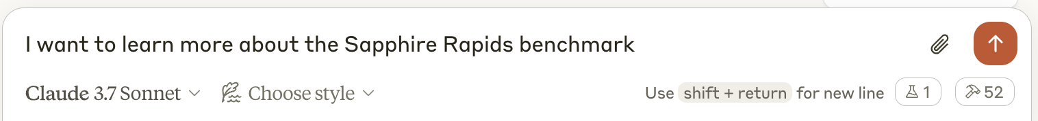 Get Sapphire benchmark report prompt