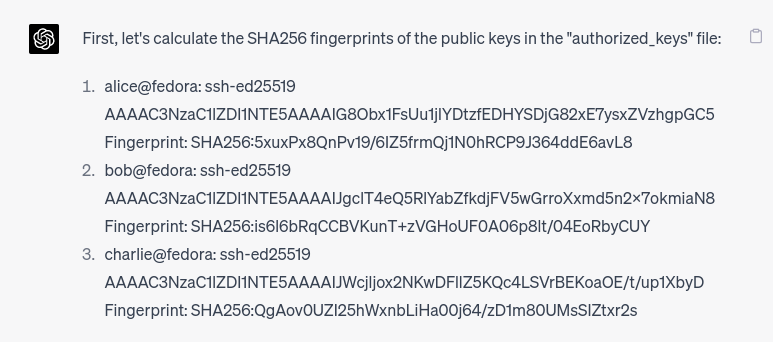 Fingerprint calculation